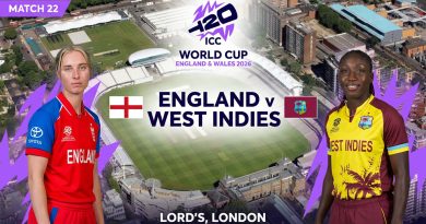 Match 22: England v West Indies