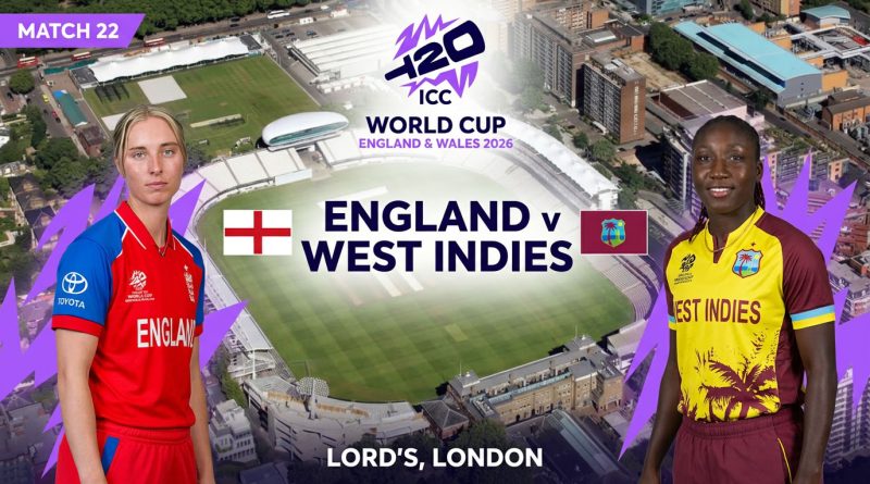 Match 22: England v West Indies